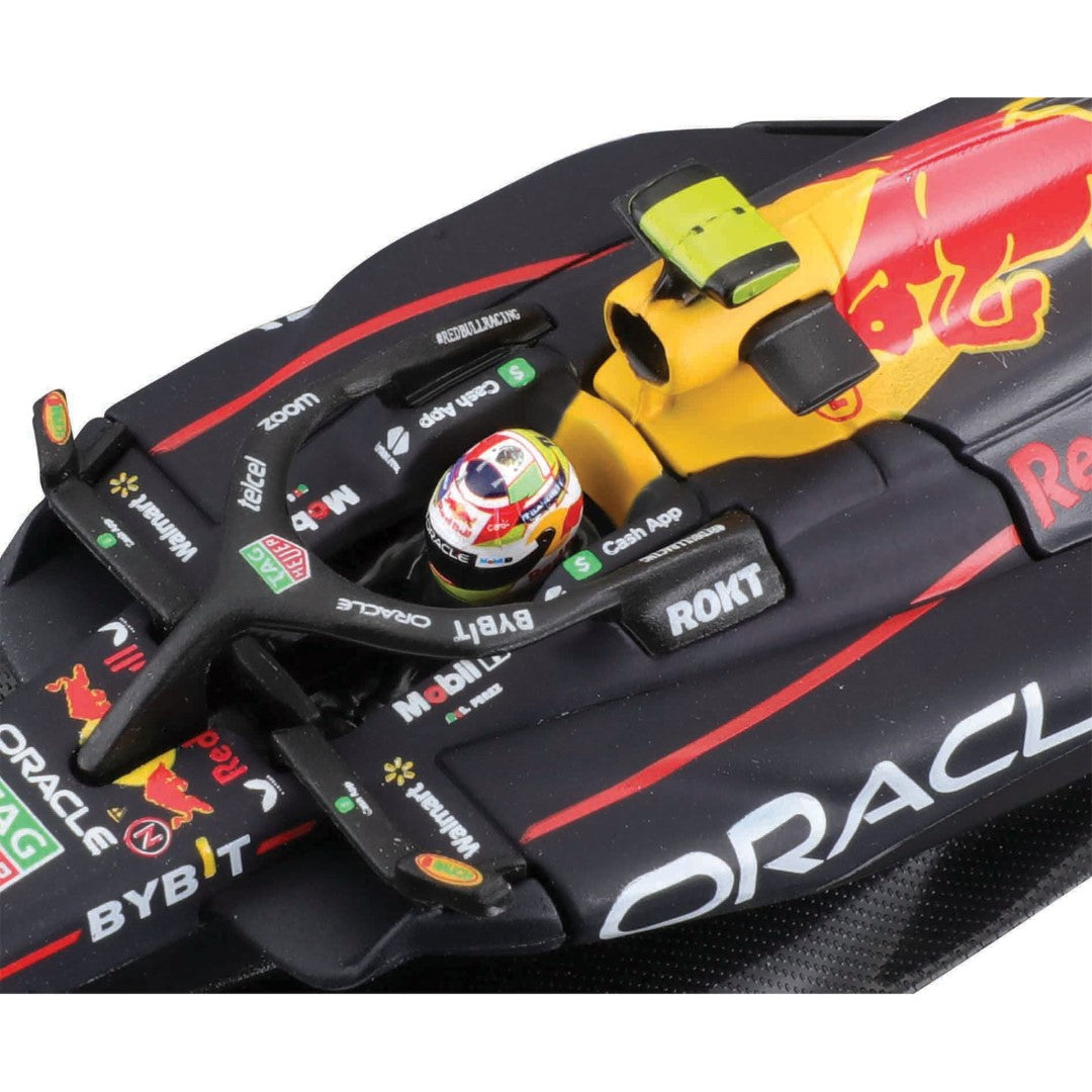 18-38083 Bburago Race F1  Red Bull Racing RB19 #11 Perez, con casco - 1:43