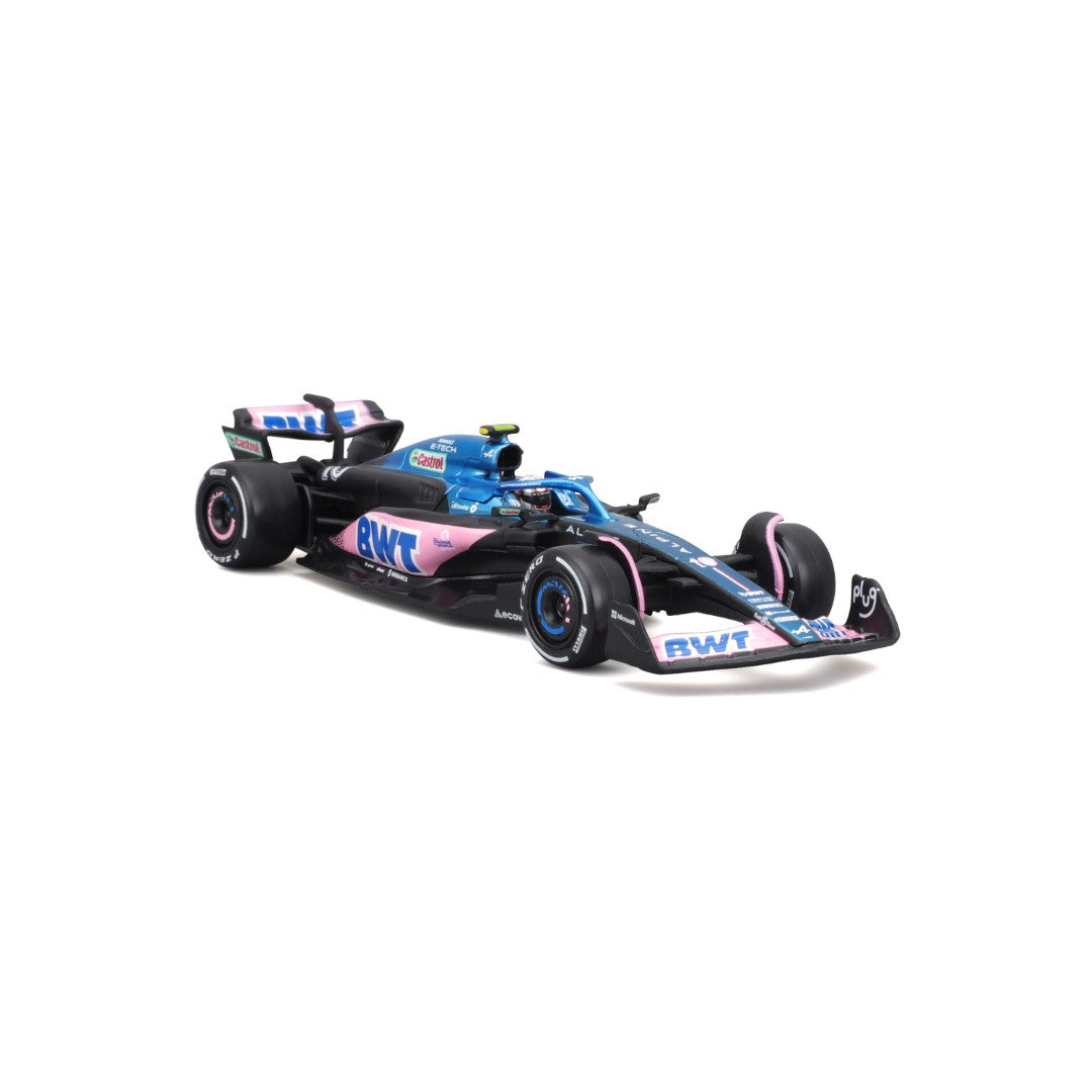18-38073 Bburago Race - BWT Alpine F1 Team A523 #10 Gasly, con casco - 1:43