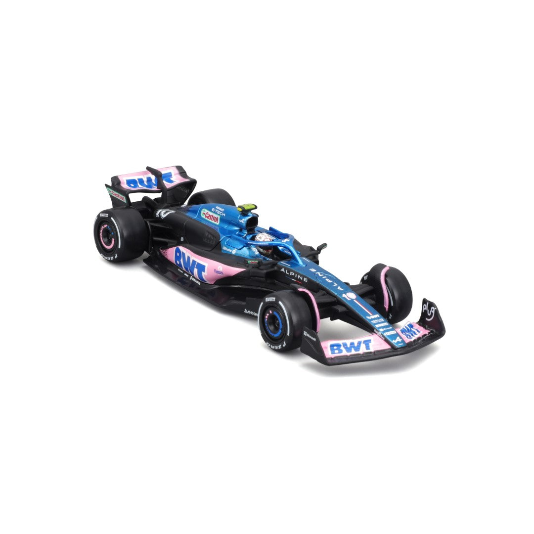 18-38073 Bburago Race - BWT Alpine F1 Team A523 #10 Gasly, con casco - 1:43