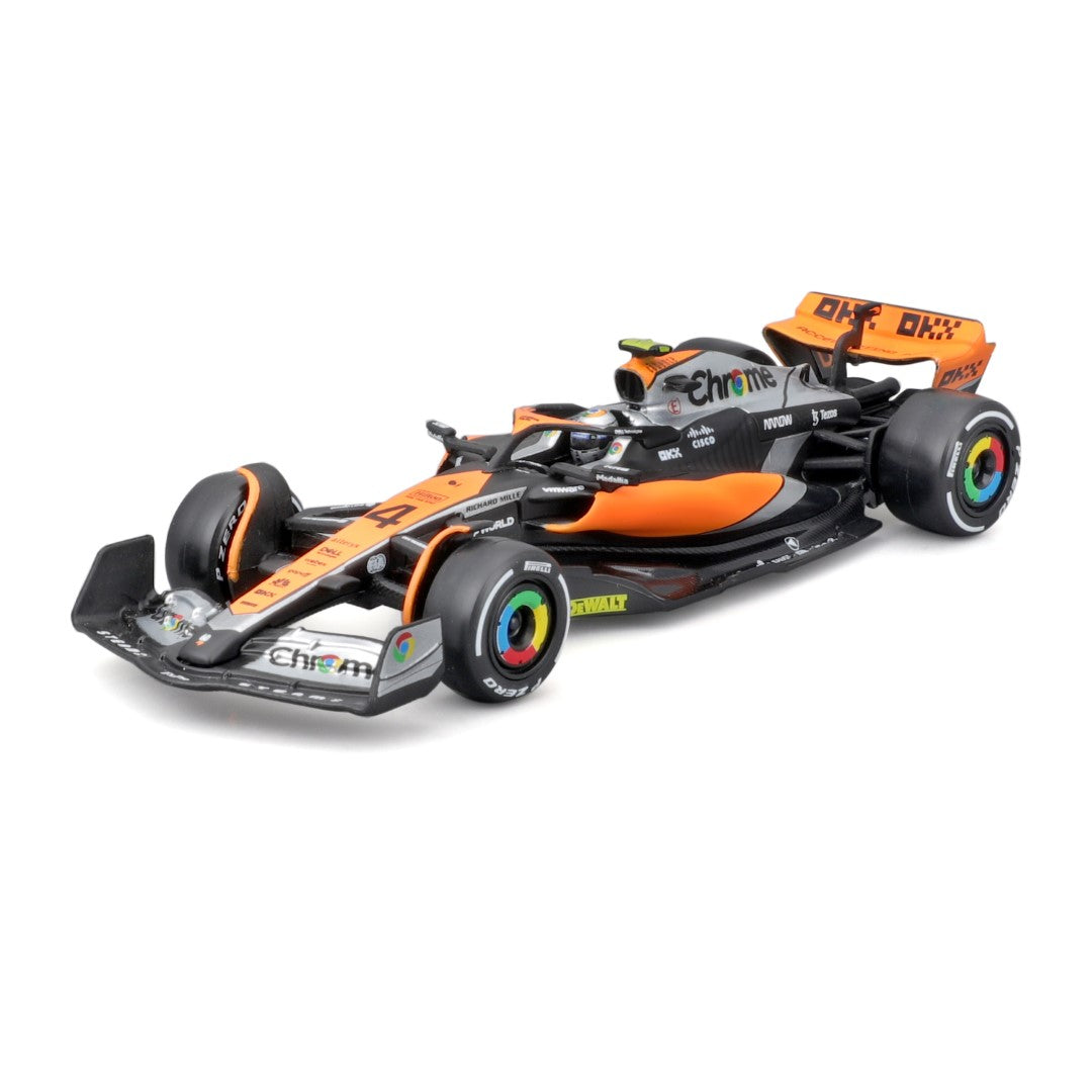 18-38088 Bburago Race - McLaren F1 Team MCL60 #4 Norris, con casco - Scala 1:43