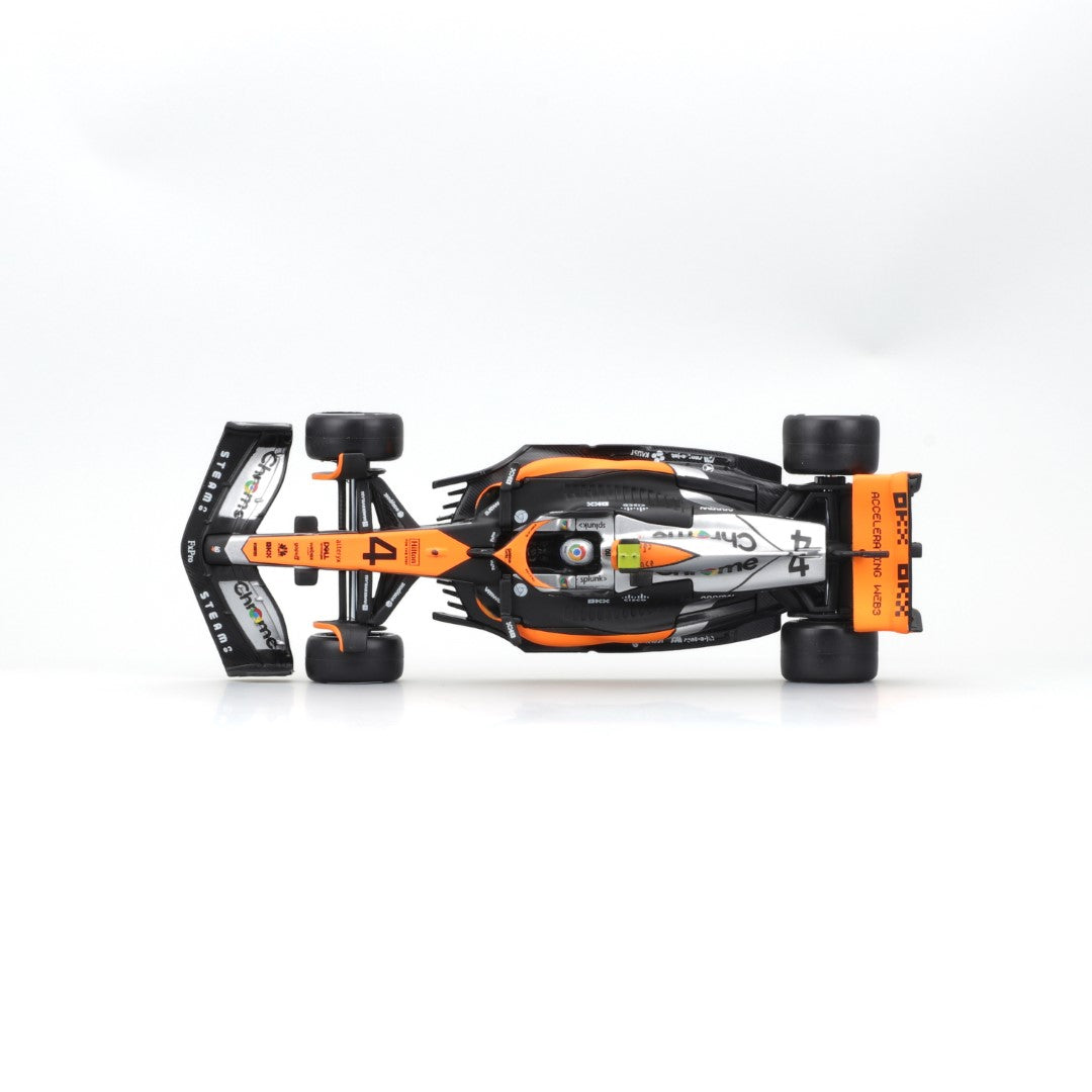 18-38088 Bburago Race - McLaren F1 Team MCL60 #4 Norris, con casco - Scala 1:43