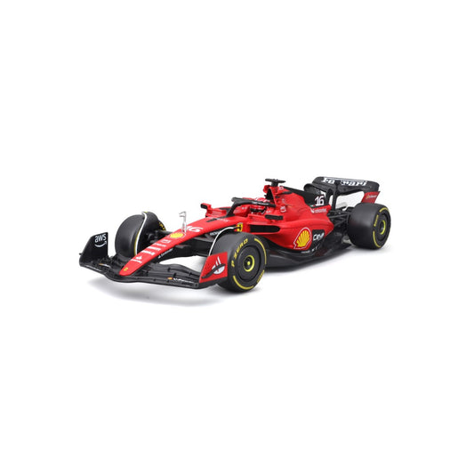 18-16812 Bburago Ferrari Racing F1 Ferrari SF-23, con casco #16 Leclerc -  1:18