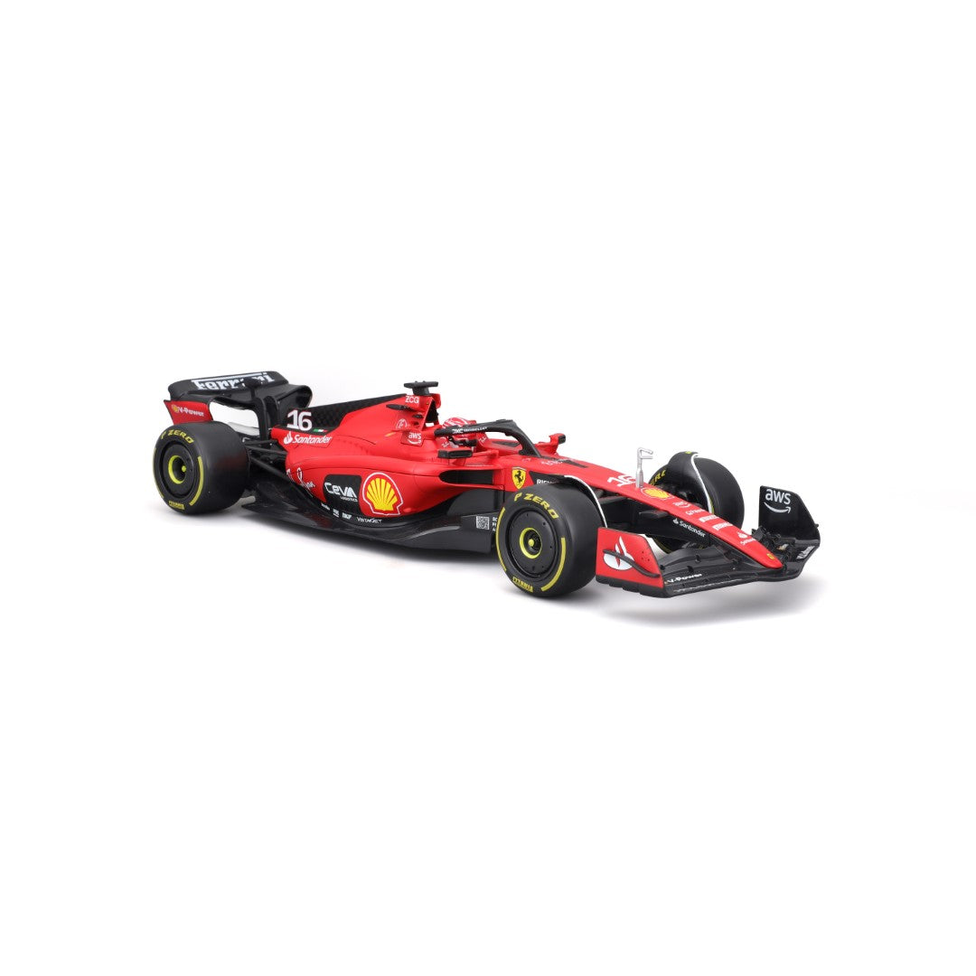 18-16812 Bburago Ferrari Racing F1 Ferrari SF-23, con casco #16 Leclerc -  1:18