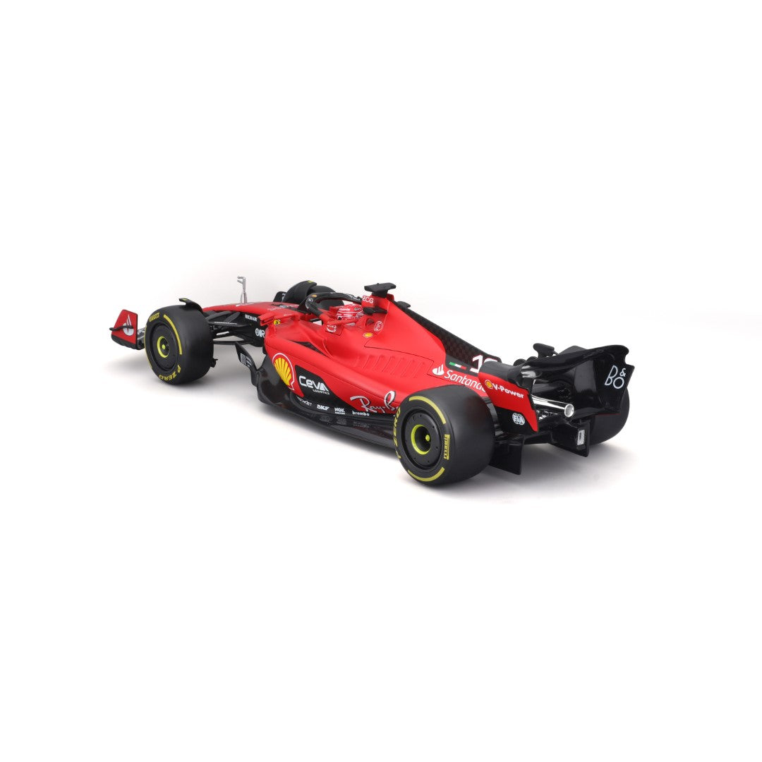18-16812 Bburago Ferrari Racing F1 Ferrari SF-23, con casco #16 Leclerc -  1:18