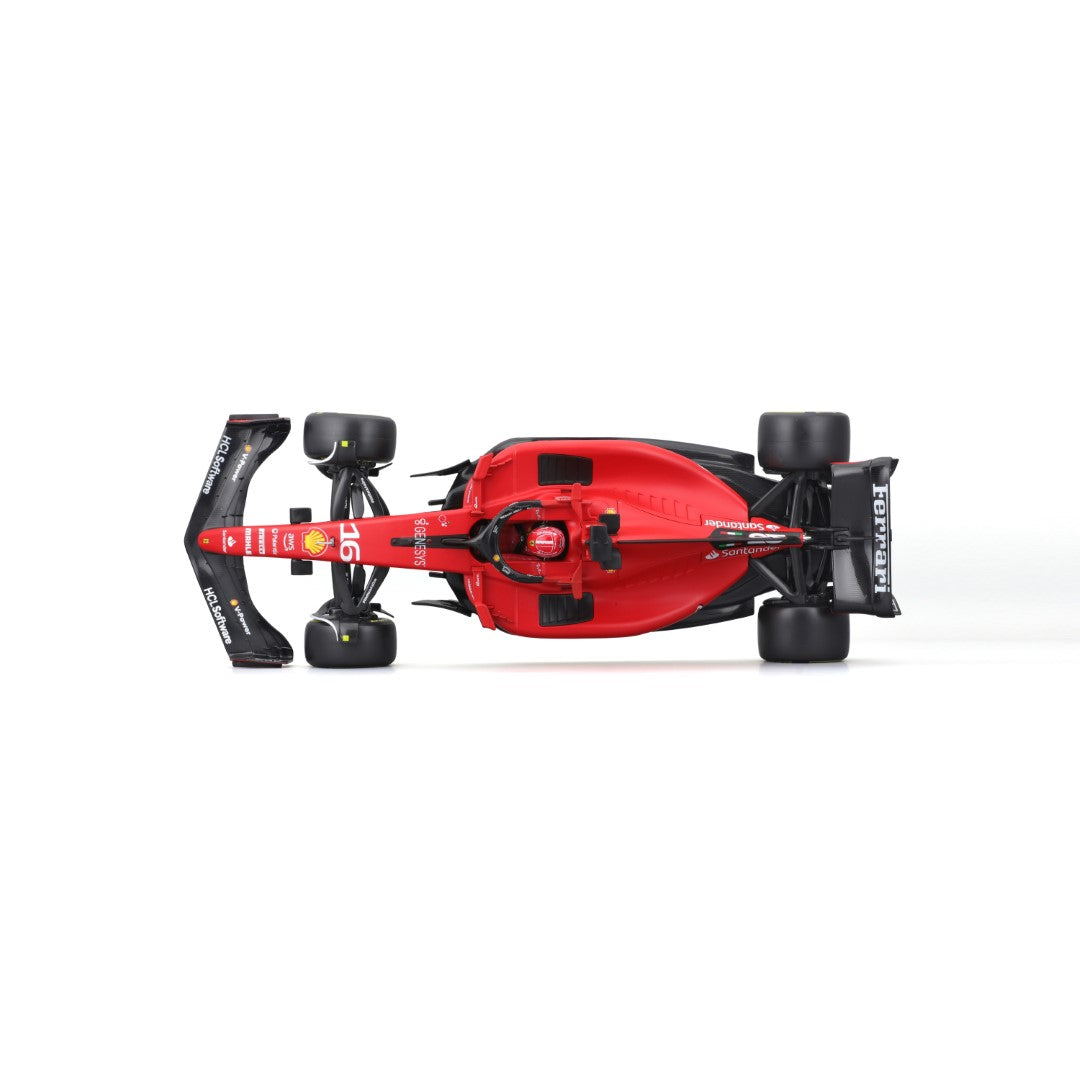 18-16812 Bburago Ferrari Racing F1 Ferrari SF-23, con casco #16 Leclerc -  1:18