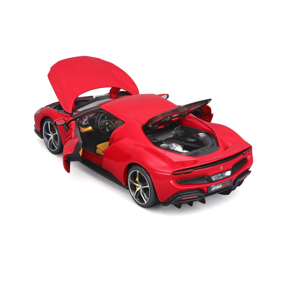 18-16018 Bburago Ferrari Race&Play - Ferrari 296 GTB, rossa - Scala 1:18