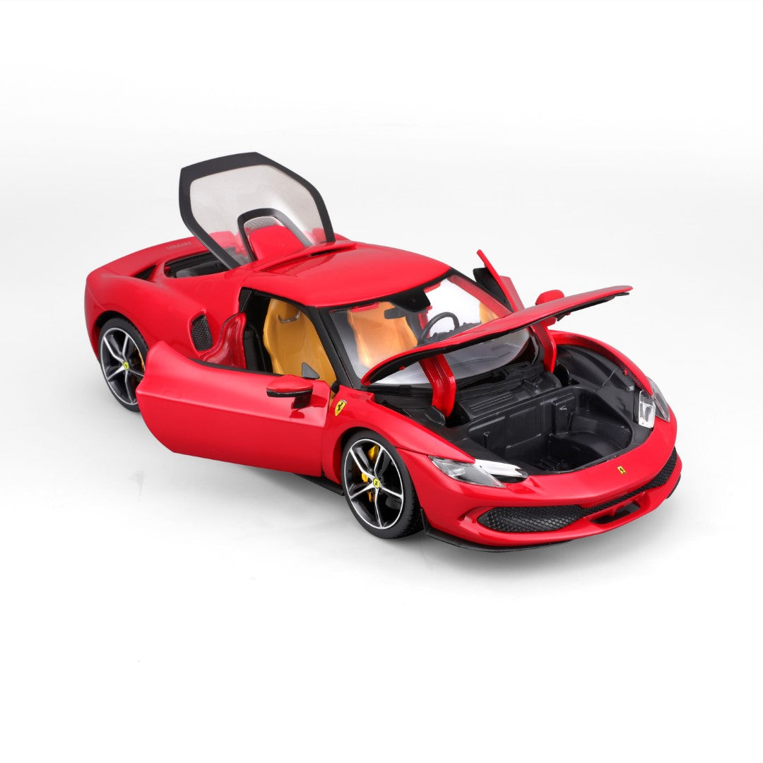 18-16018 Bburago Ferrari Race&Play - Ferrari 296 GTB, rossa - Scala 1:18