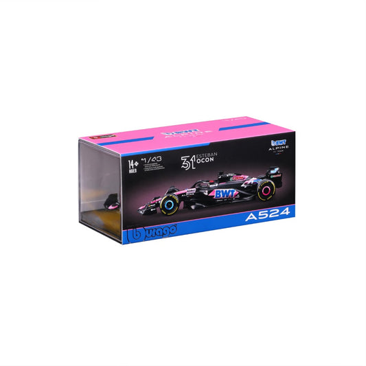 18-38220O Bburago F1 Alpine A524 #31 Ocon con casco - Scala 1:43