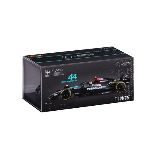 18-38209H Bburago -F1 Mercedes-AMG W15 E Performance #44 con casco Hamilton 1:43