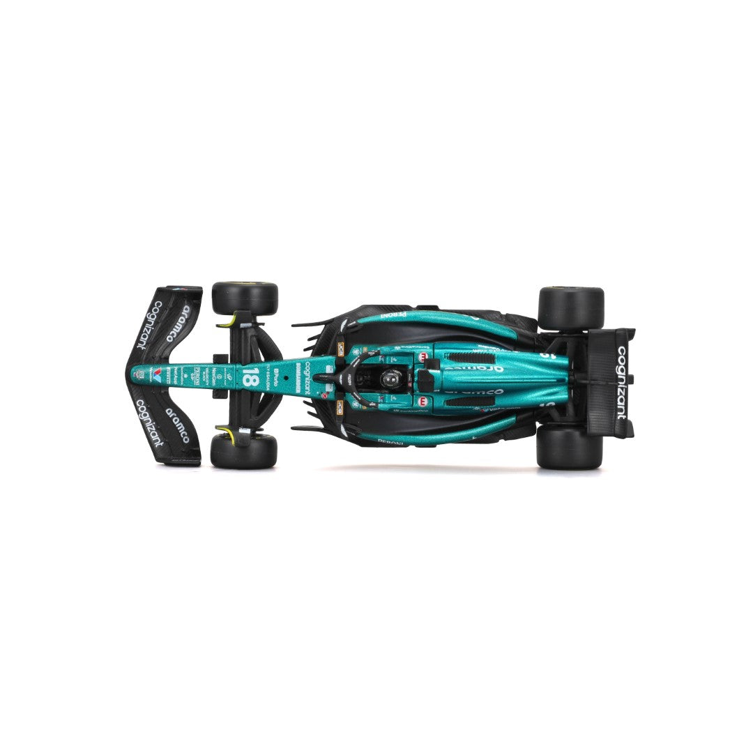 18-38091A Bburago F1  Aston Martin AMR23 #18 Strollcon casco - 1:43