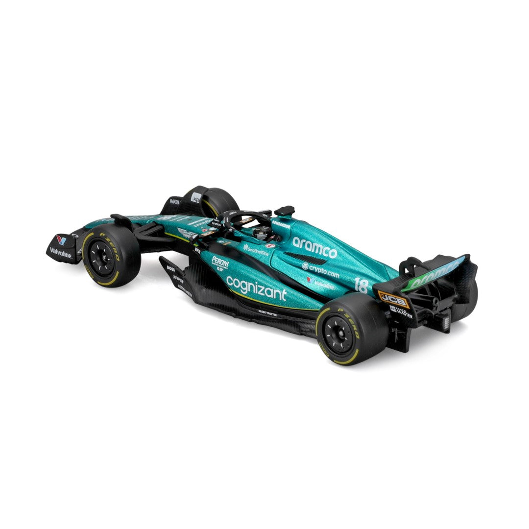 18-38091A Bburago F1  Aston Martin AMR23 #18 Strollcon casco - 1:43