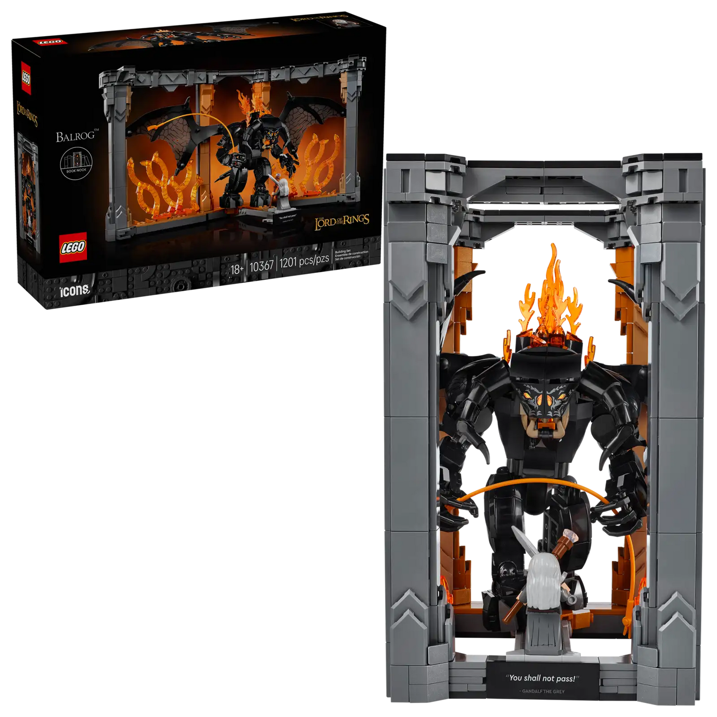 10367 LEGO Icons - Il Signore degli Anelli: Book Nook del Balrog™