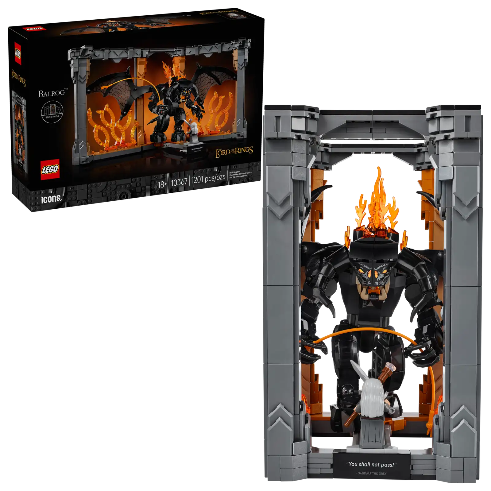 10367 LEGO Icons - Il Signore degli Anelli: Book Nook del Balrog™