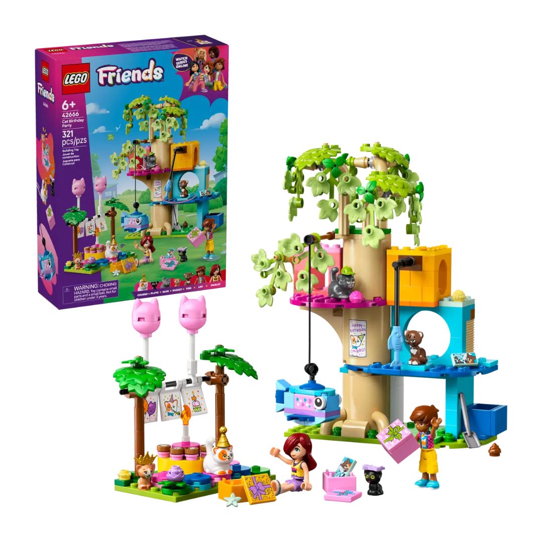 42666 LEGO Friends - Festa di compleanno felina e Casa sull albero