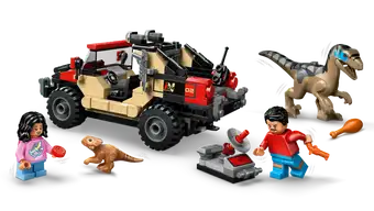 76972 LEGO Jurassic World - Fuga dal Raptor sul fuoristrada