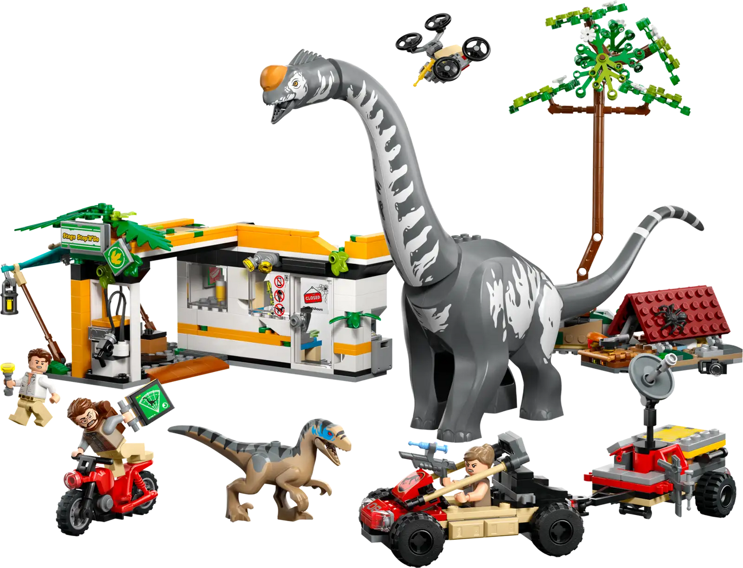 76973 LEGO Jurassic World Alla ricerca del Raptor e del Titanosauro