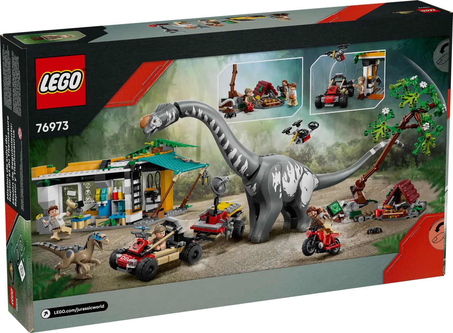 76973 LEGO Jurassic World Alla ricerca del Raptor e del Titanosauro