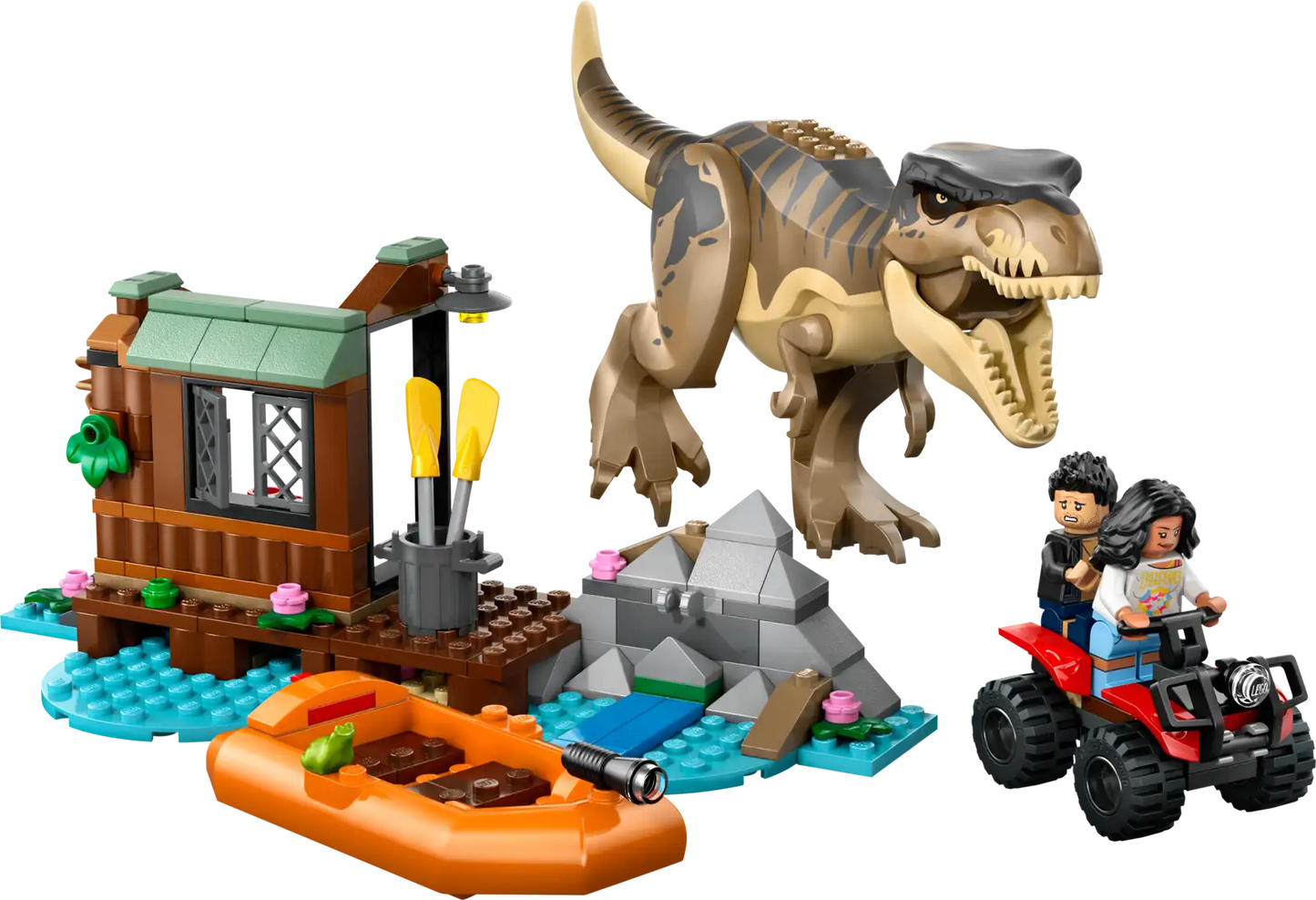 76975 LEGO Jurassic World -Fuga sul fiume dal T. rex