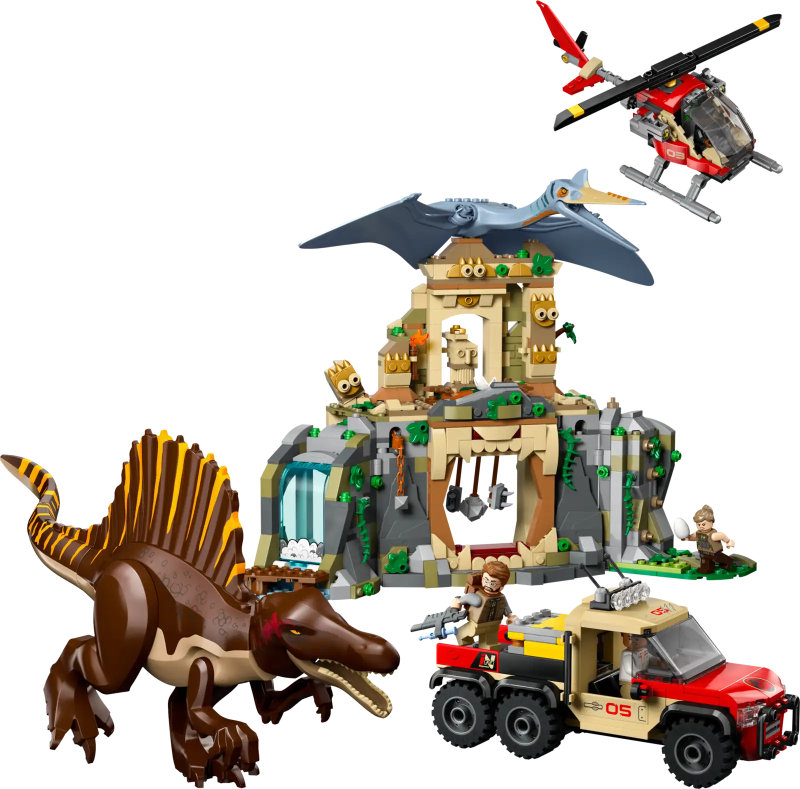 76976 LEGO Jurassic World - Missione aerea con Spinosauro e Quetzalcoatlus