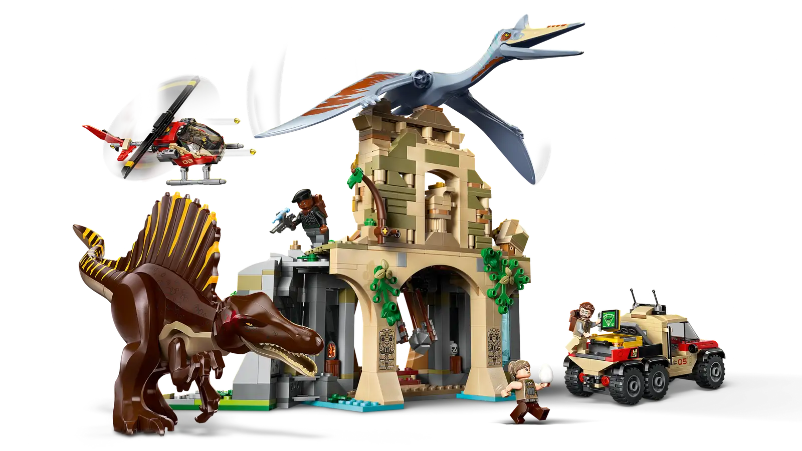 76976 LEGO Jurassic World - Missione aerea con Spinosauro e Quetzalcoatlus