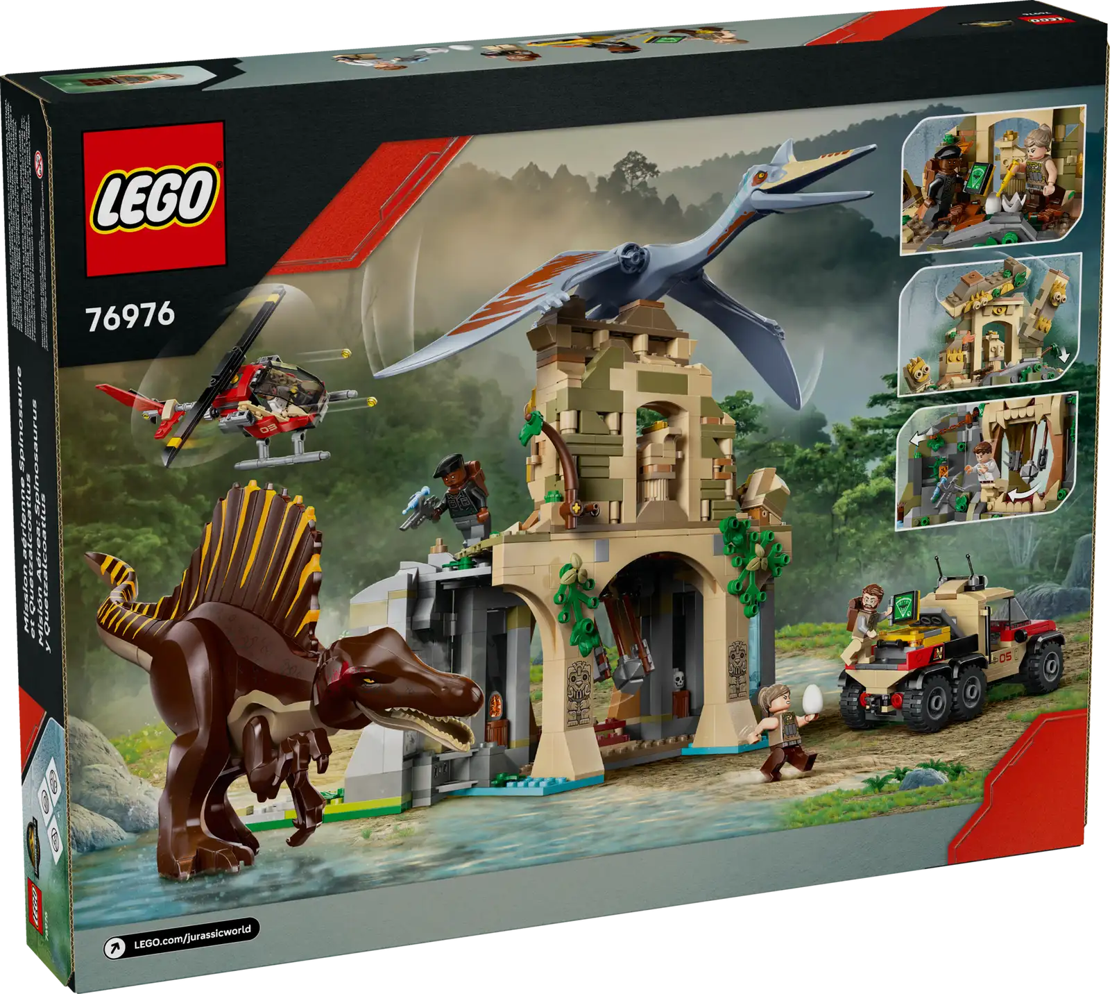76976 LEGO Jurassic World - Missione aerea con Spinosauro e Quetzalcoatlus