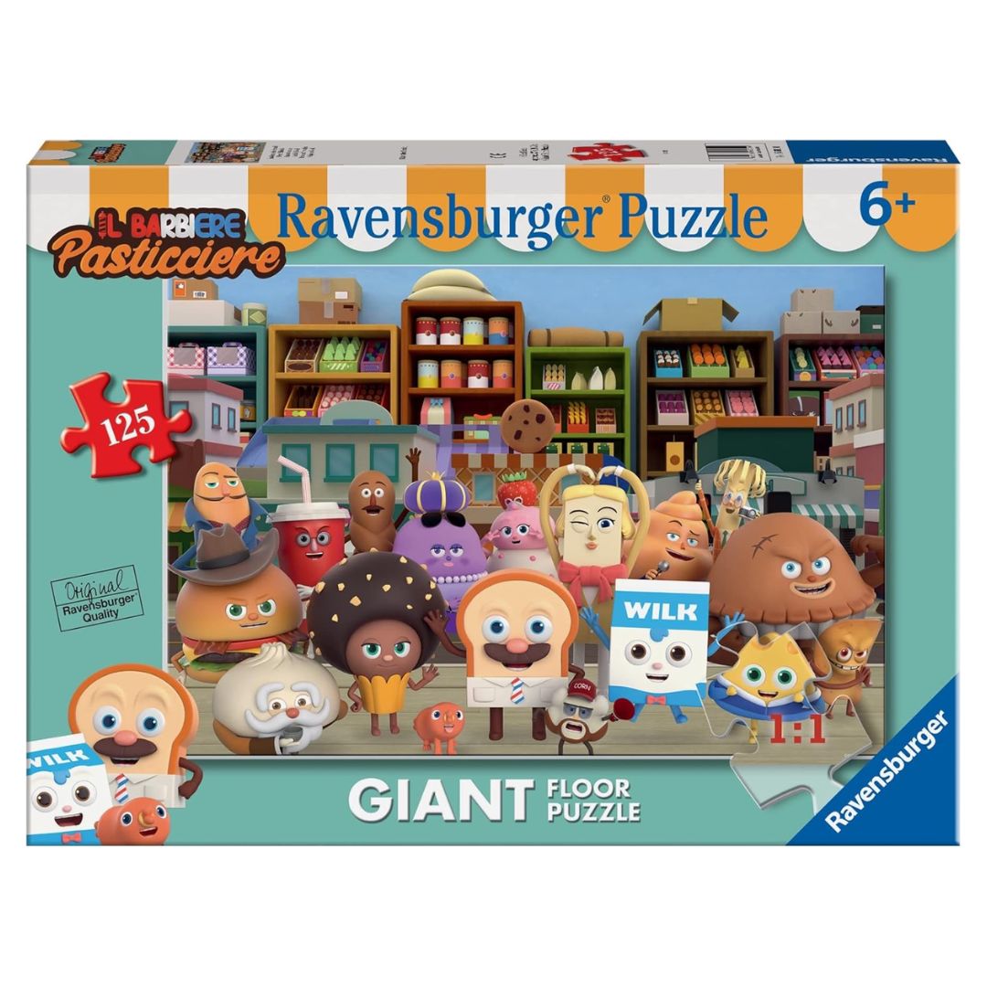05691 Ravensburger - Barbiere pasticciere - Puzzle Giant Floor - 125 pezzi