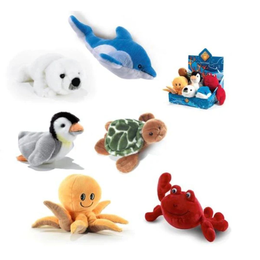 Peluche Animali Marini 26 cm Plush & Company variante a scelta