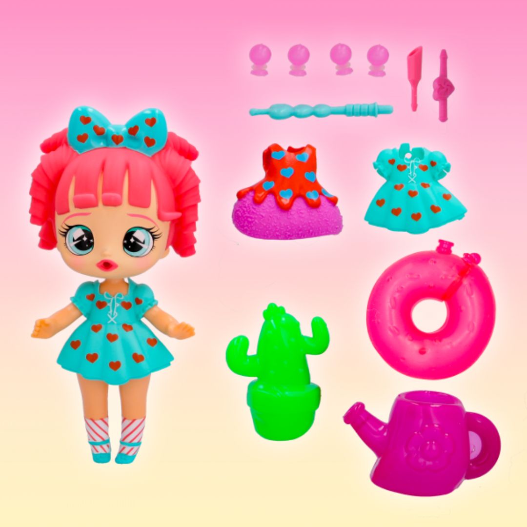 Imc Bubiloons BubiGirls Quinn Bambola da Collezione che Gonfia Palloncini 18cm