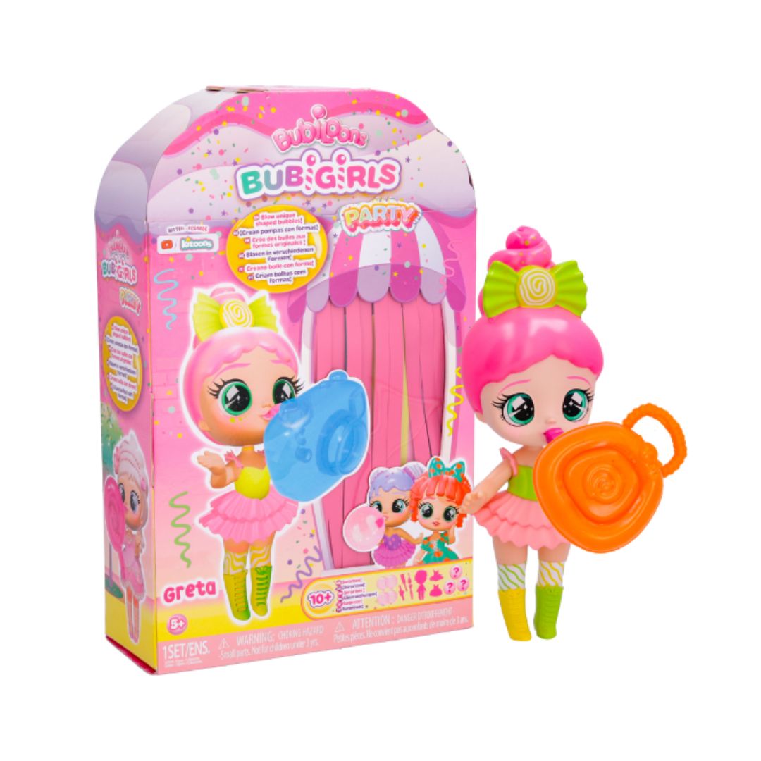 Imc Bubiloons BubiGirls Quinn Bambola da Collezione che Gonfia Palloncini 18cm