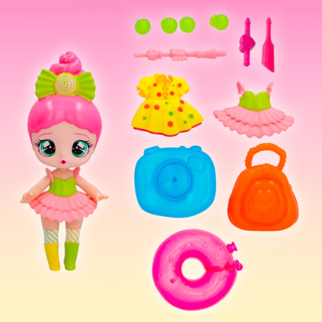 Imc Bubiloons BubiGirls Quinn Bambola da Collezione che Gonfia Palloncini 18cm