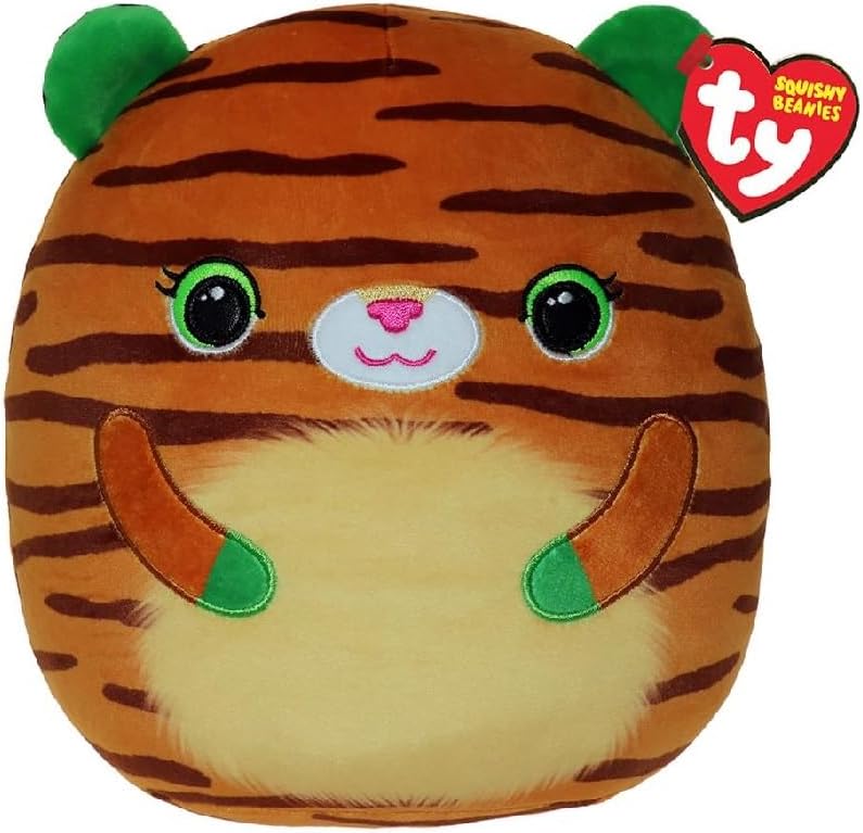 T39418 Ty - Squish a Boos - Tiggy la Tigre 22 cm  Cuscino Peluche Morbido
