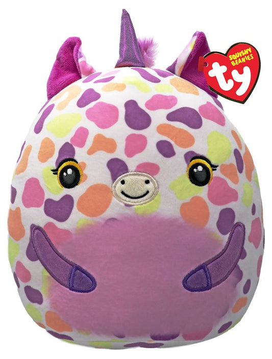 T39419 Ty Squish a Boos Astra l’Unicorno Colorato 22 cm Cuscino Peluche Mordido