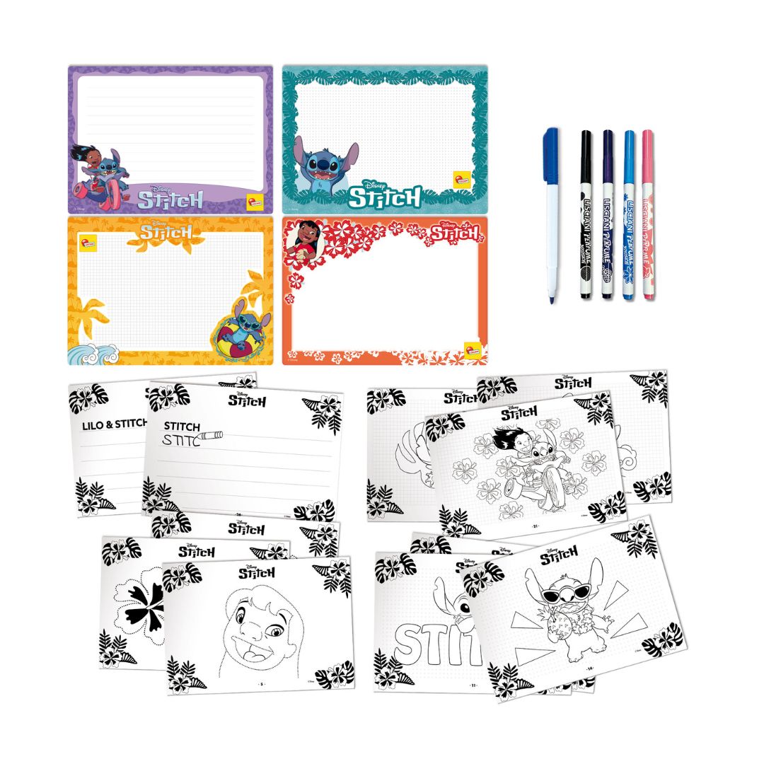 107575 Lisciani - Stitch: scuola di disegno - Kit per disegnare