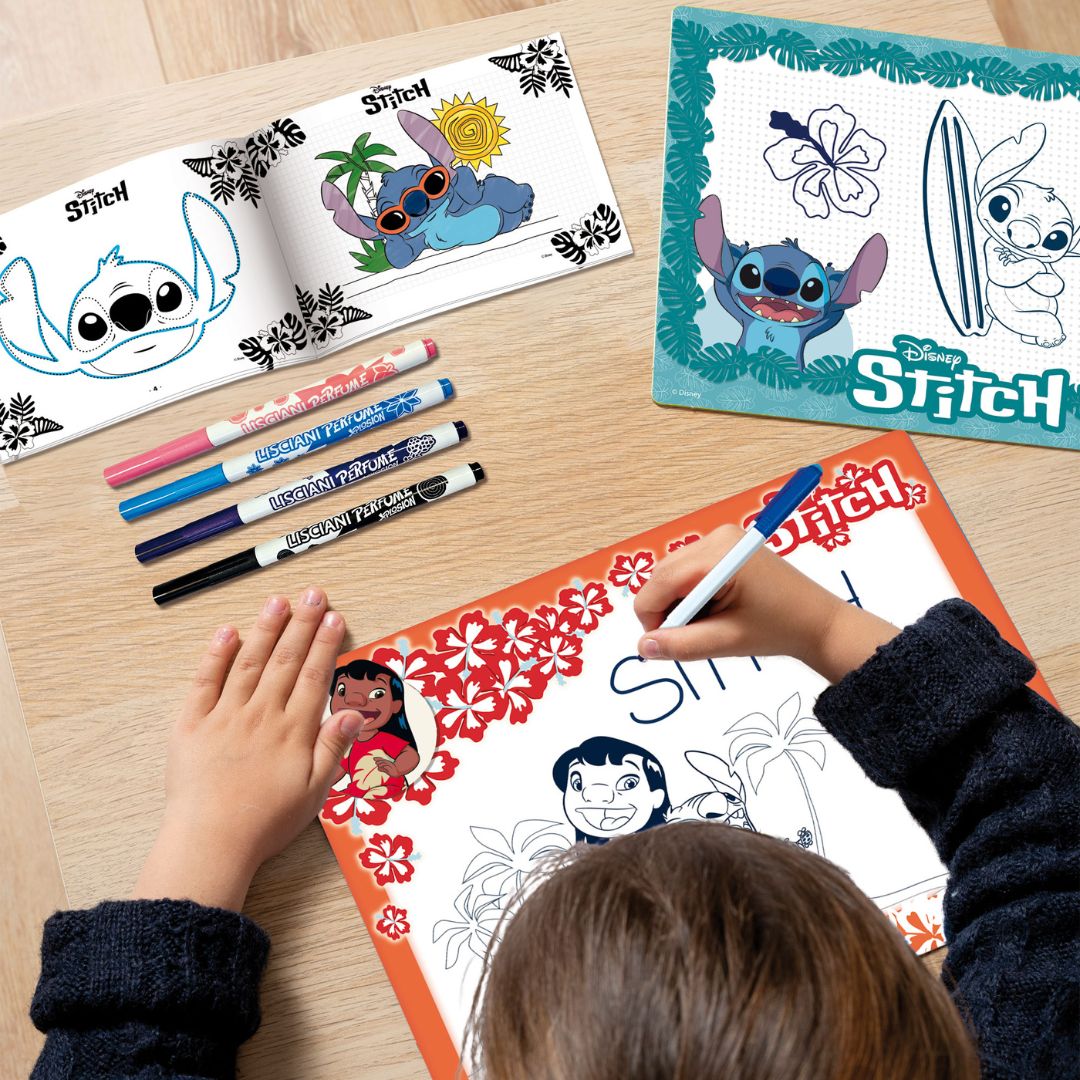 107575 Lisciani - Stitch: scuola di disegno - Kit per disegnare