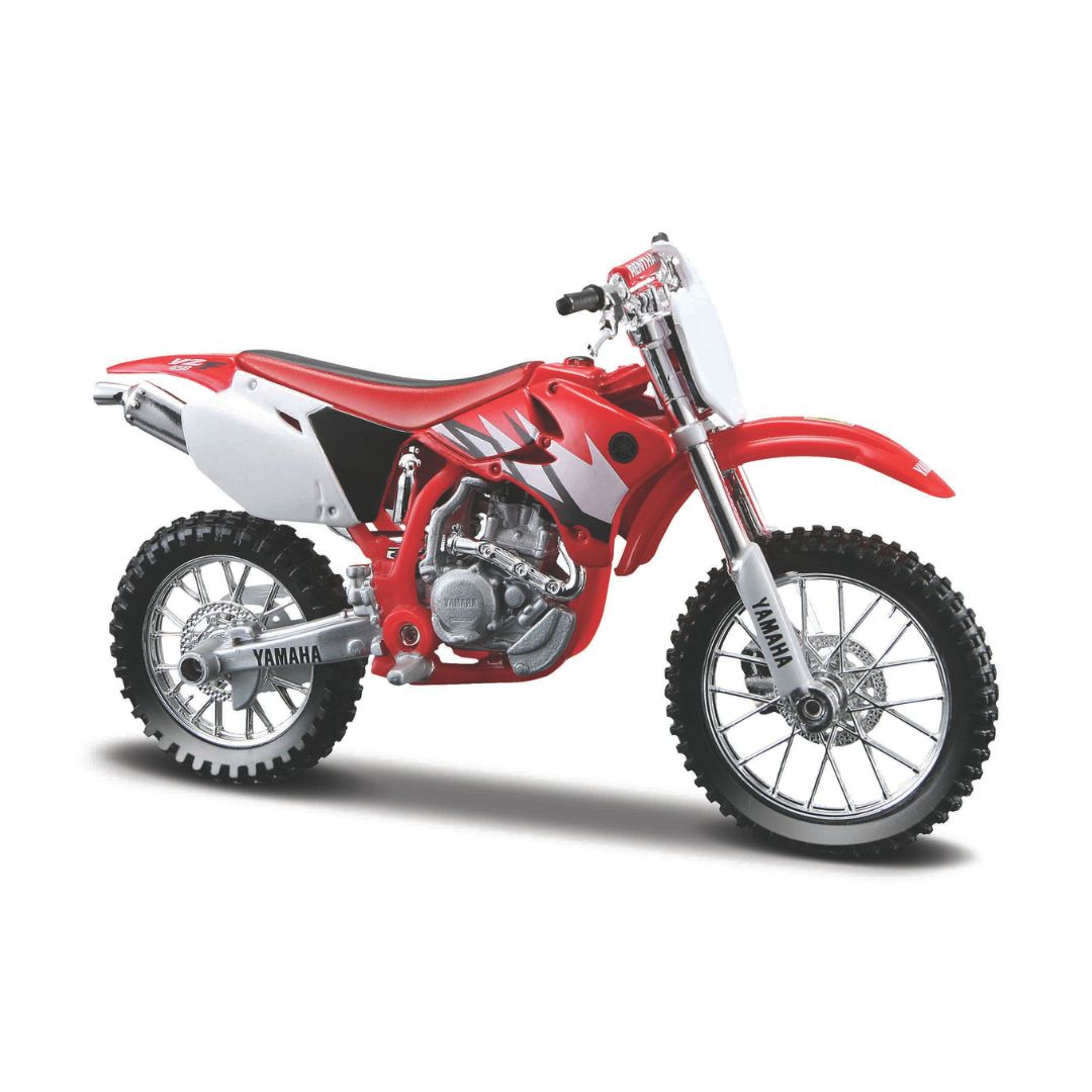 *34007 Bburago Maisto motocross Yamaha YZ450F,  rossa - Scala 1:18