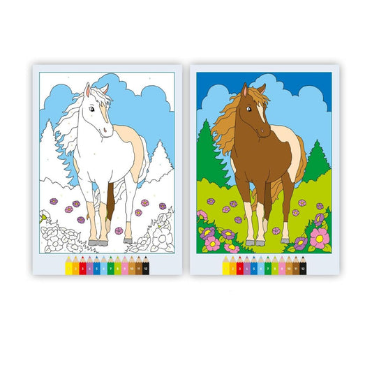 96001 Ravensburger: CreArt - Teneri cavalli - Libro da colorare