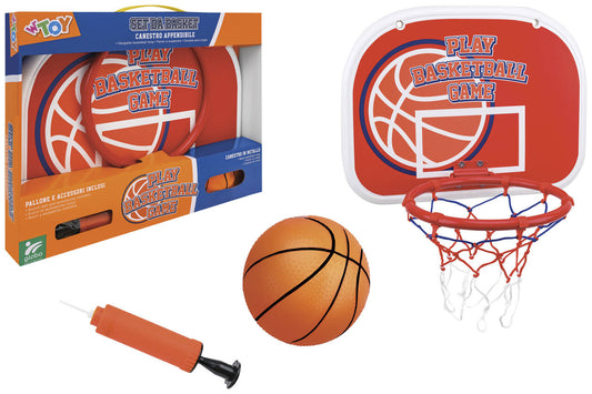 Globo 41226 Canestro Basket Ø 22  in Metallo con Palla Ø 12 cm e Pompa