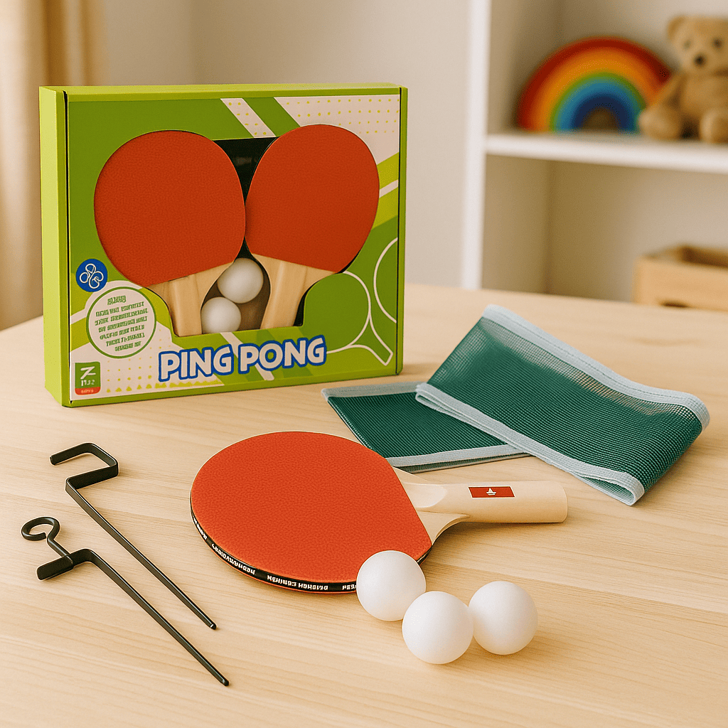 41884  Globo  Set Ping Pong  1 Stella  Con Rete e 3 Palline in Scatola