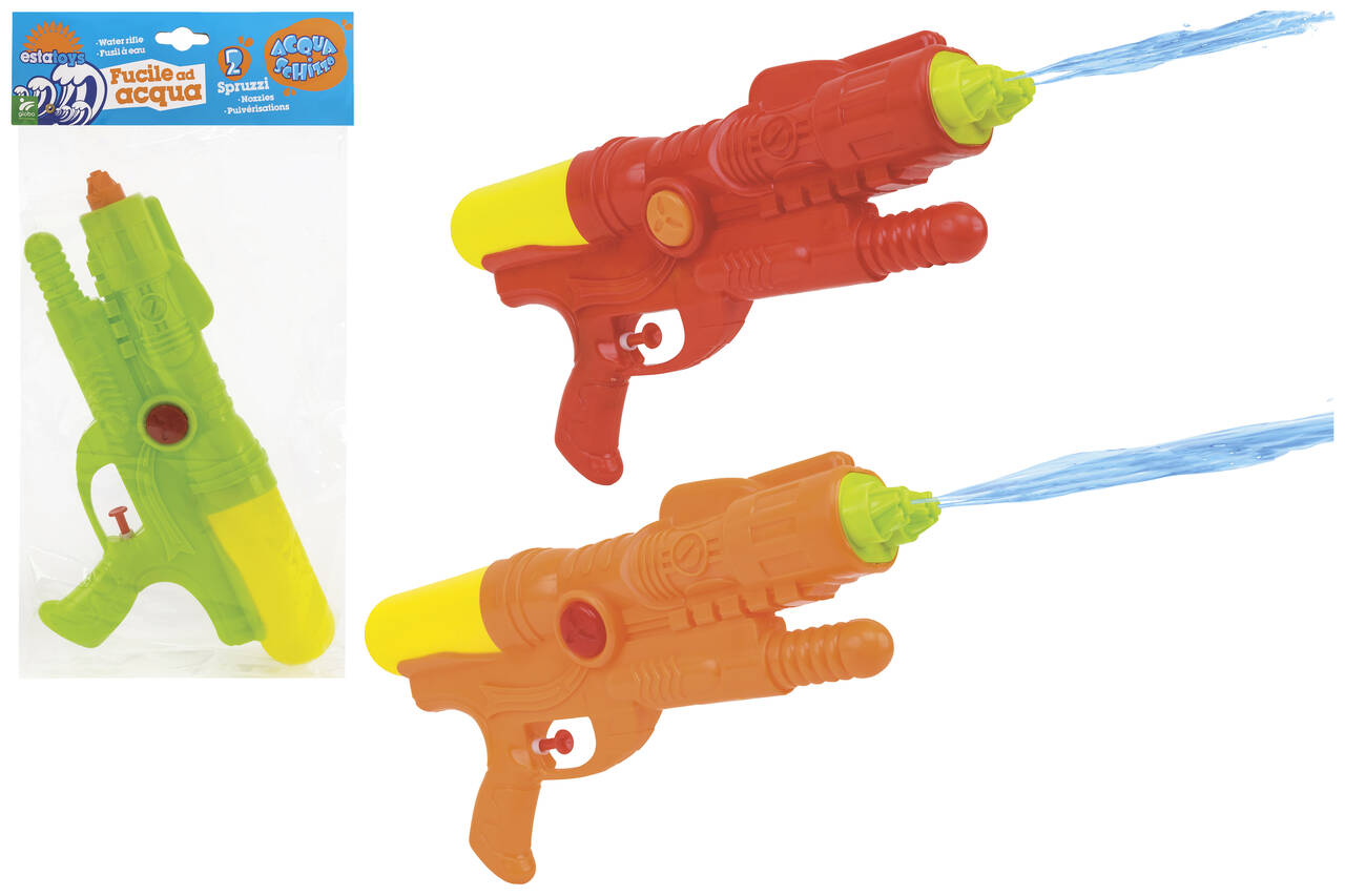 41885  Globo Pistola ad Acqua  Doppio Spruzzo 30 cm  3 Colori Assortiti