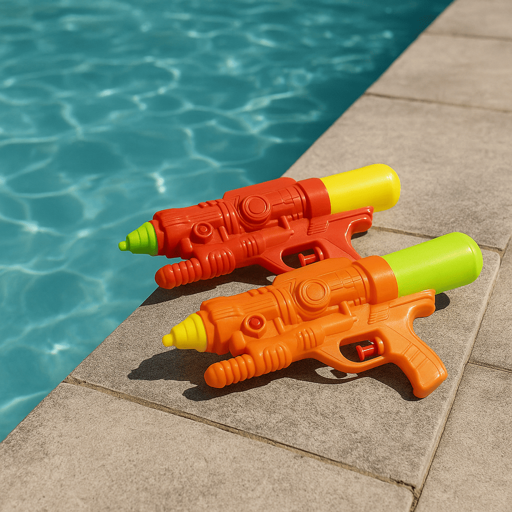 41885  Globo Pistola ad Acqua  Doppio Spruzzo 30 cm  3 Colori Assortiti