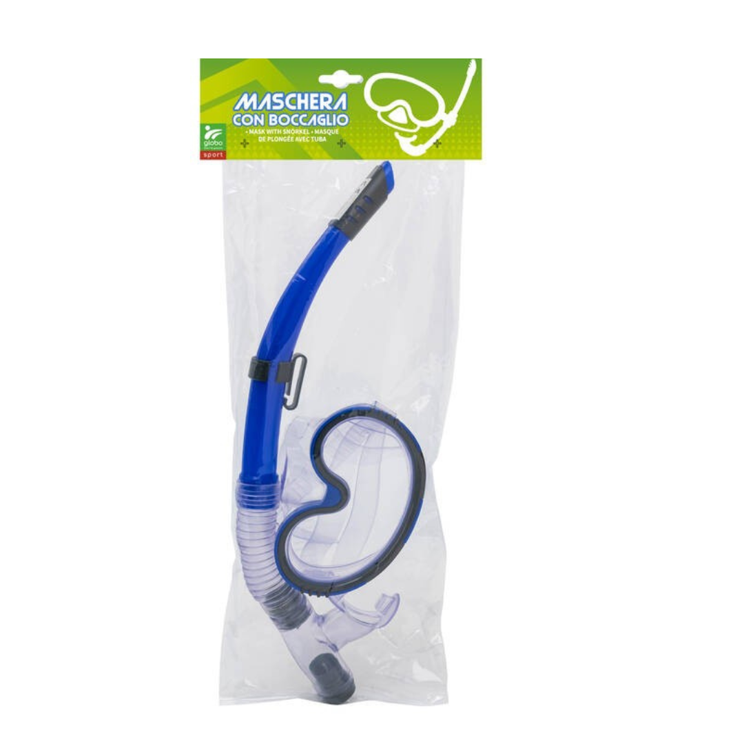 41235 Globo  Maschera Subacquea con Boccaglio  Set Snorkeling