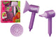 42535 Globo Phon Giocattolo  Stile Dyson con Accessori Set Parrucchiera Bambine