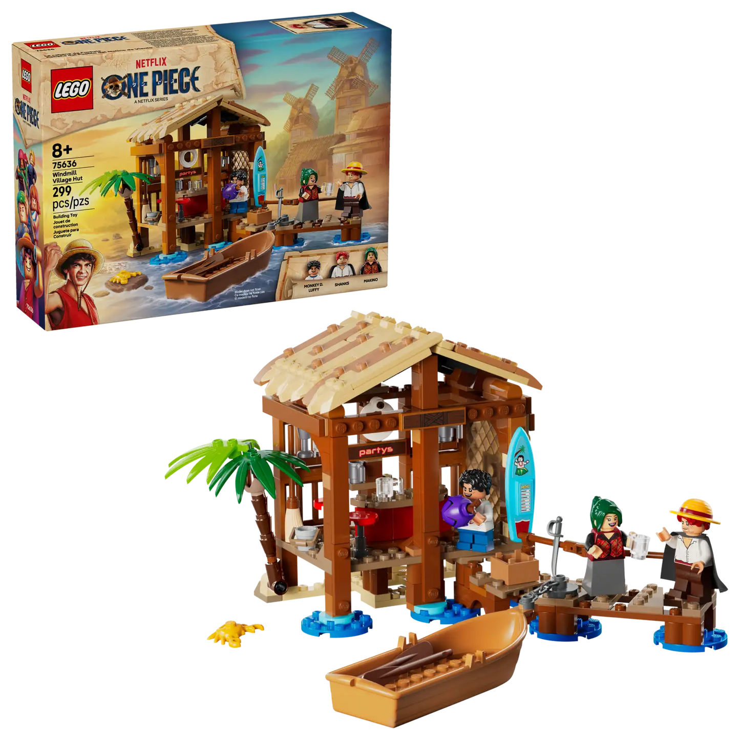 75636 LEGO ONE PIECE La capanna del Villaggio Foosha