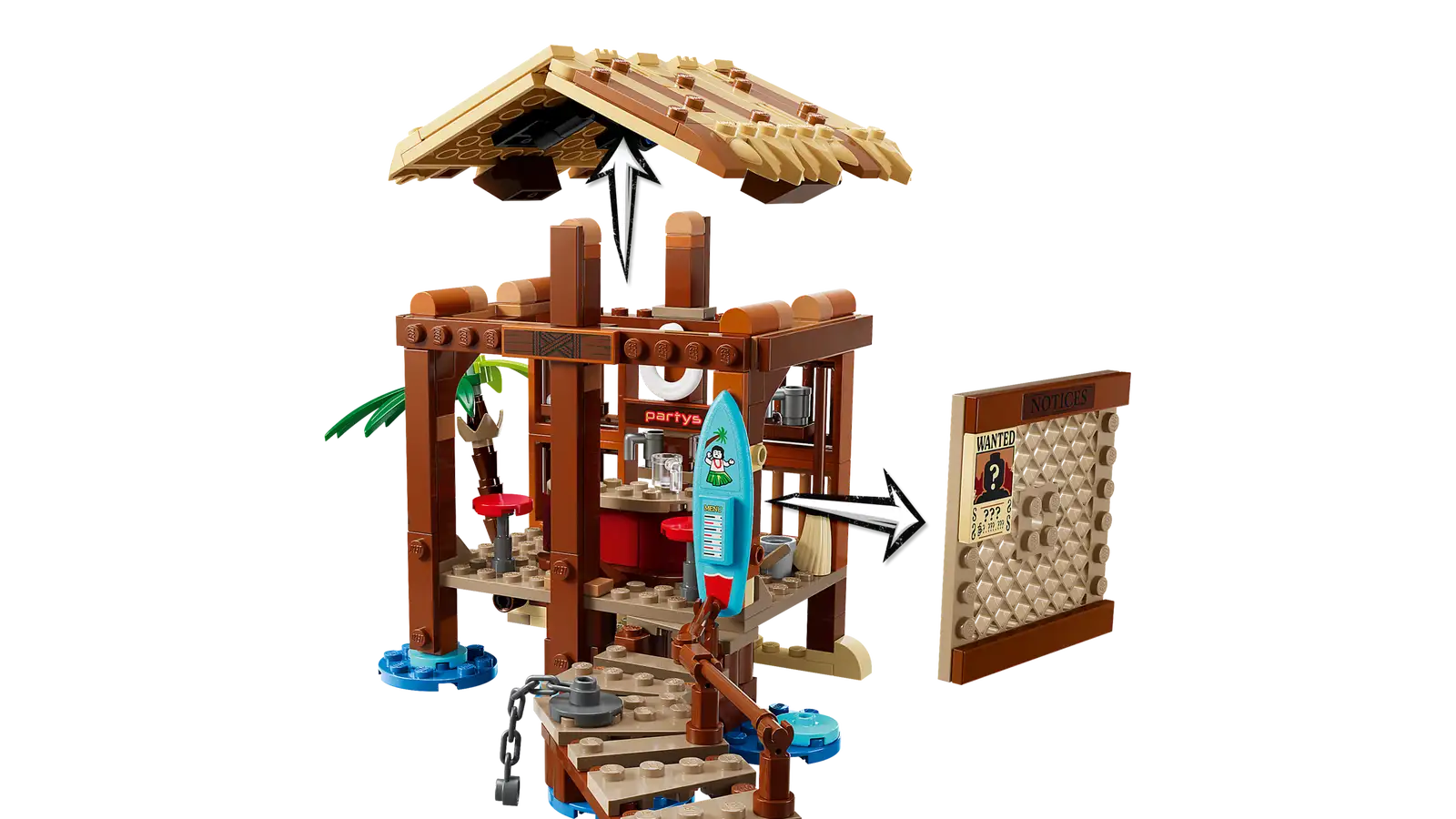 75636 LEGO ONE PIECE La capanna del Villaggio Foosha