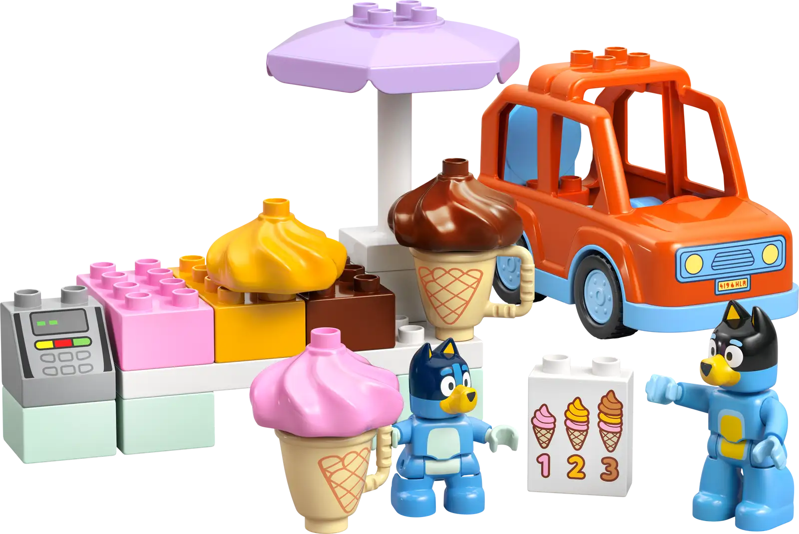10458 Lego DUPLO Bluey Visita alla gelateria di Bluey