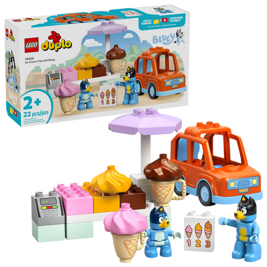 10458 Lego DUPLO Bluey Visita alla gelateria di Bluey