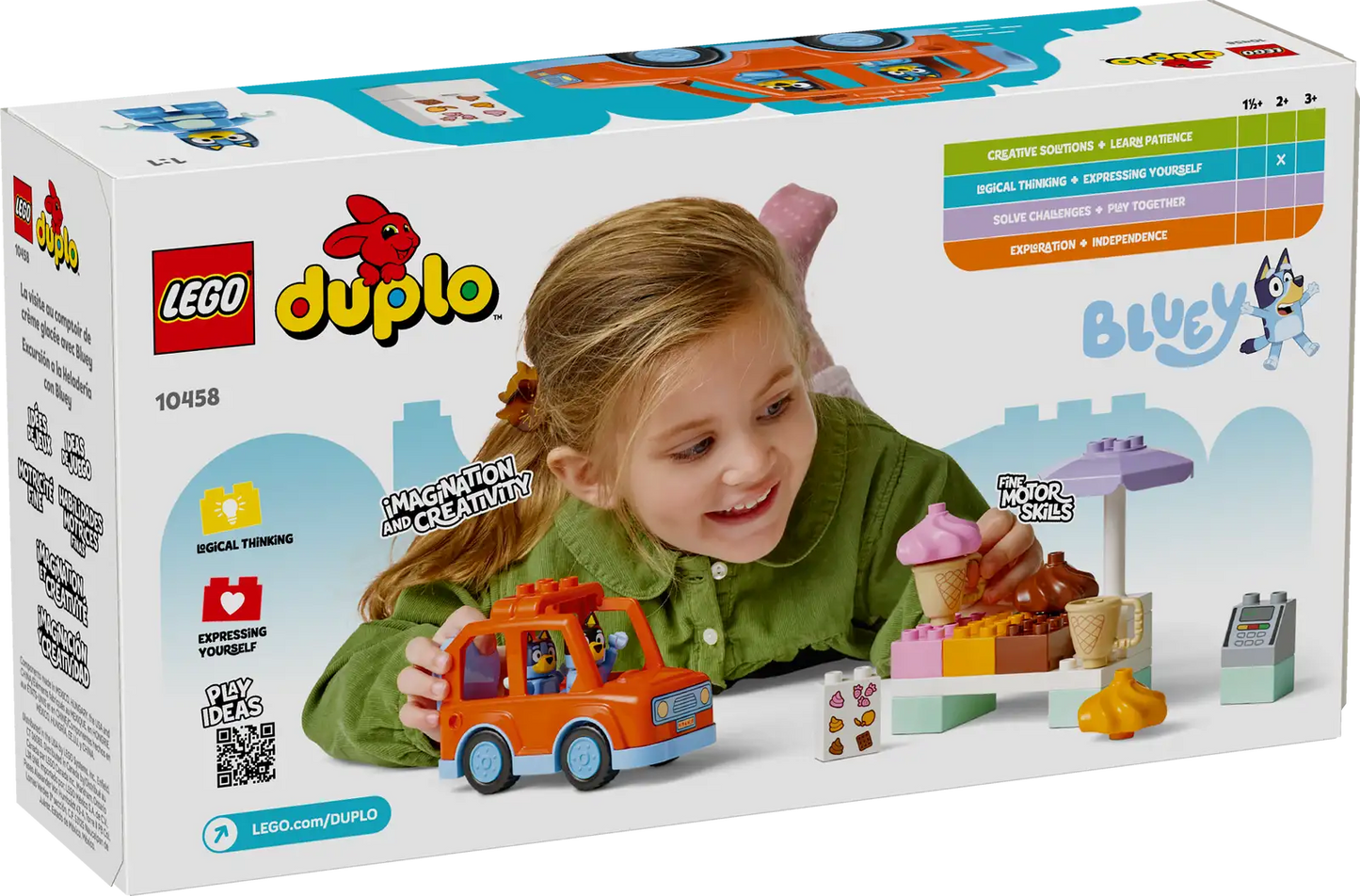 10458 Lego DUPLO Bluey Visita alla gelateria di Bluey