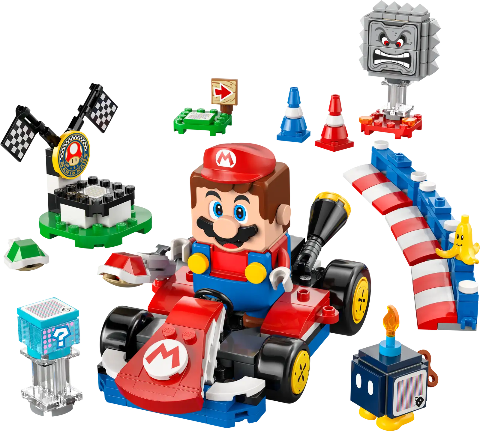 72043 Lego Super Mario Mario Kart™  LEGO® Mario™ interattivo e Kart sta