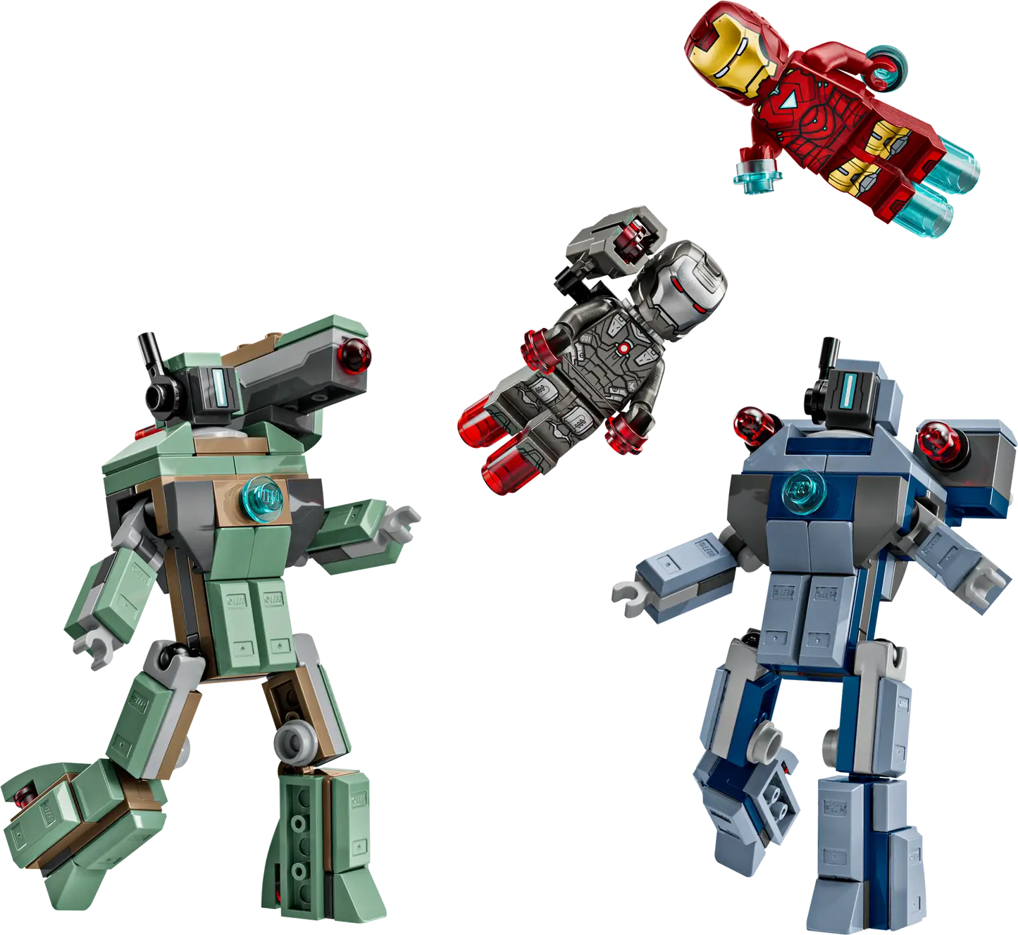76320 Lego Super Heroes Marvel Iron Man e War Machine contro i droni di Hammer