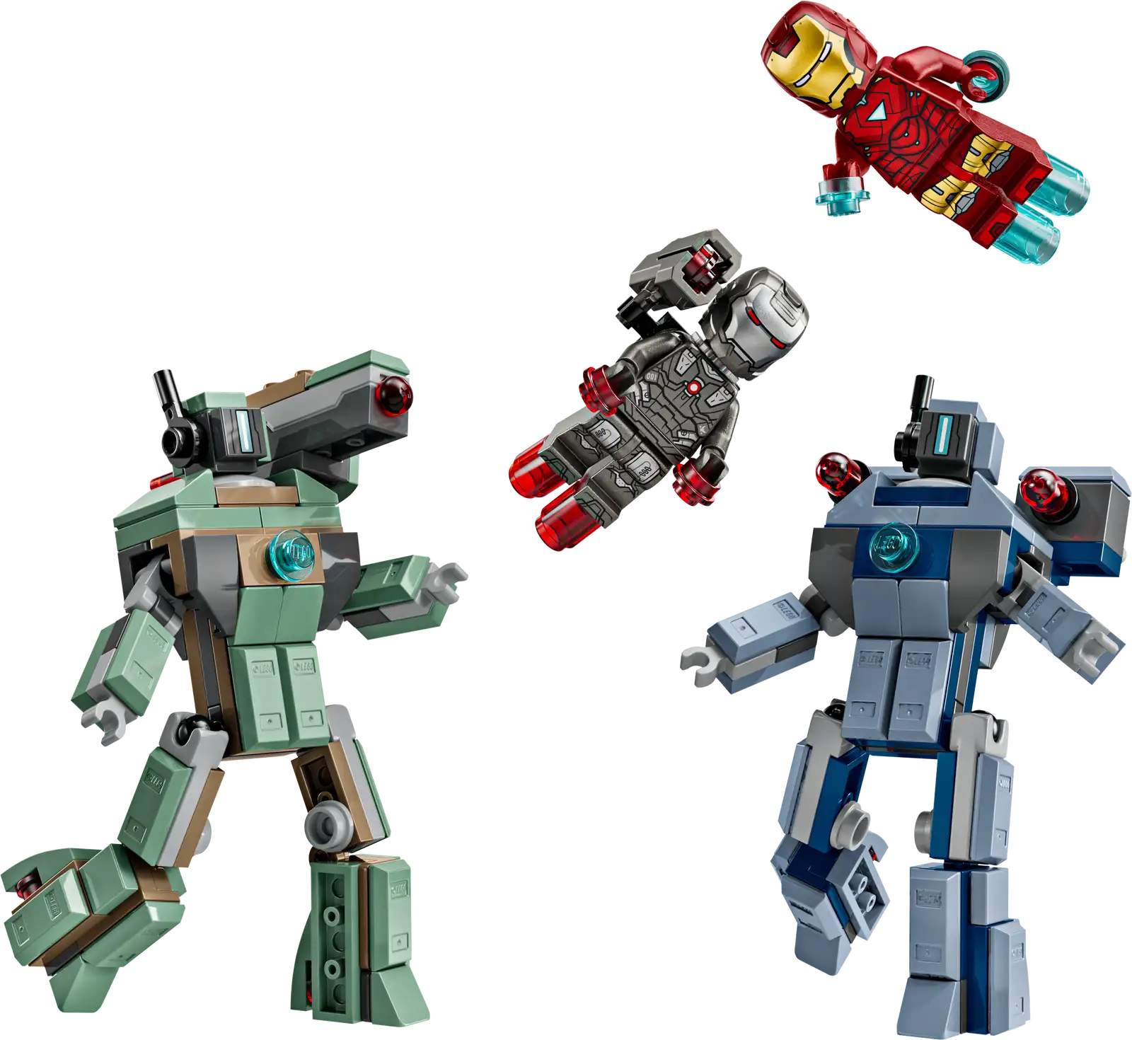 76320 Lego Super Heroes Marvel Iron Man e War Machine contro i droni di Hammer